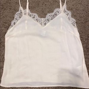 F21 White Lace Tank Top